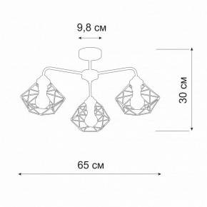Люстра на штанге Vitaluce V4258 V4258-0/3PL в Троицке - troick.mebel24.online | фото 2