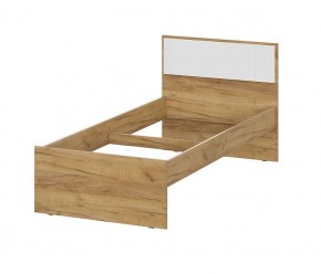 МИЛАН Кровать одинарная 900 (Белый матовый) *без основания в Троицке - troick.mebel24.online | фото