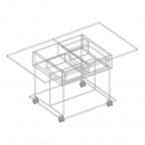 МОНИКА Стол журнальный раскладной в Троицке - troick.mebel24.online | фото 3