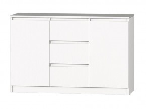 МС "Хилтон" Комод №4 1200 (белый текстурный) в Троицке - troick.mebel24.online | фото 2