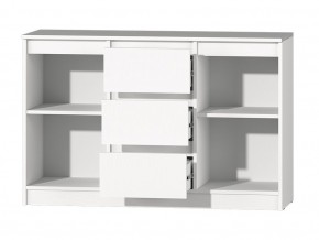МС "Хилтон" Комод №4 1200 (белый текстурный) в Троицке - troick.mebel24.online | фото 3