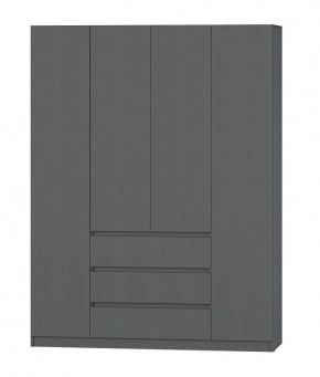 МС "Хилтон" Шкаф №1 1600 (Графит) в Троицке - troick.mebel24.online | фото