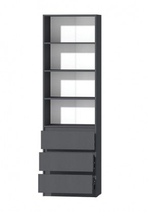 МС "Хилтон" Стеллаж (Графит) в Троицке - troick.mebel24.online | фото