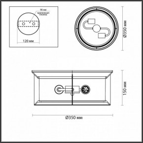 Накладной светильник Odeon Light Mavret 4961/2C в Троицке - troick.mebel24.online | фото 3