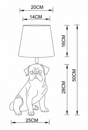 Настольная лампа декоративная Arte Lamp Bobby A1512LT-1WH в Троицке - troick.mebel24.online | фото 2