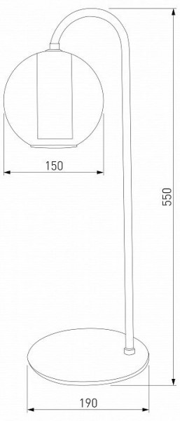 Настольная лампа декоративная Eurosvet Cobble 80508/1 дымчатый в Троицке - troick.mebel24.online | фото 2