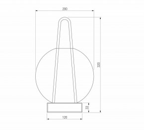 Настольная лампа декоративная Eurosvet Frasco 80507/1 черный в Троицке - troick.mebel24.online | фото 3