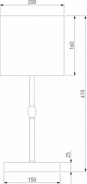 Настольная лампа декоративная Eurosvet Notturno 01162/1 черный в Троицке - troick.mebel24.online | фото 4
