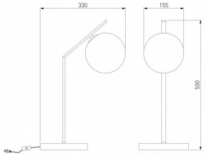 Настольная лампа декоративная Eurosvet Shape 01213/1 хром в Троицке - troick.mebel24.online | фото 3