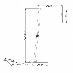 Настольная лампа декоративная Maytoni Bergamo MOD613TL-01B в Троицке - troick.mebel24.online | фото 9