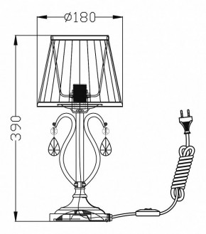 Настольная лампа декоративная Maytoni Brionia ARM172-01-G в Троицке - troick.mebel24.online | фото 2