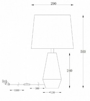 Настольная лампа декоративная Maytoni Calvin Table Z181-TL-01-B в Троицке - troick.mebel24.online | фото 2