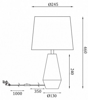 Настольная лампа декоративная Maytoni Calvin Table Z181-TL-01-W в Троицке - troick.mebel24.online | фото 2
