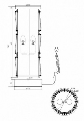 Настольная лампа декоративная Maytoni Puntes MOD043TL-02CH в Троицке - troick.mebel24.online | фото 4