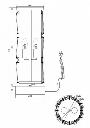 Настольная лампа декоративная Maytoni Puntes MOD043TL-02G в Троицке - troick.mebel24.online | фото 3