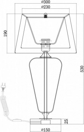 Настольная лампа декоративная Maytoni Verre Z005TL-01CH в Троицке - troick.mebel24.online | фото 4