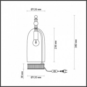 Настольная лампа декоративная Odeon Light Bell 4892/1T в Троицке - troick.mebel24.online | фото 6