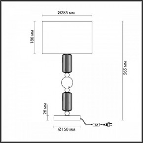 Настольная лампа декоративная Odeon Light Candy 4861/1T в Троицке - troick.mebel24.online | фото 4