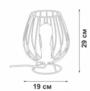 Настольная лампа декоративная Vitaluce V4296 V4296-0/1L в Троицке - troick.mebel24.online | фото 3