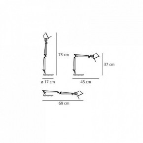Настольная лампа офисная Artemide  A011800 в Троицке - troick.mebel24.online | фото