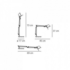 Настольная лампа офисная Artemide  A011830 в Троицке - troick.mebel24.online | фото 6