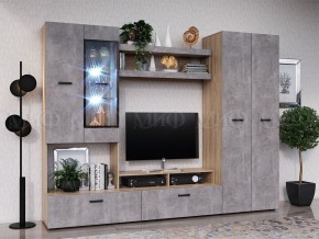 Нэнси New Полка (ЛДСП) Бетон светлый/Сонома в Троицке - troick.mebel24.online | фото 2