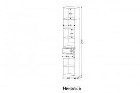 НИКОЛЬ 6 Пенал в Троицке - troick.mebel24.online | фото 2