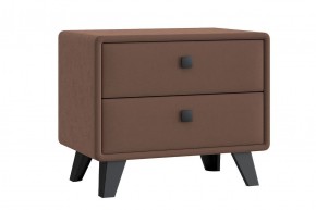 НИКОЛЬ Тумба широкая 2 ящика (шоколад) в Троицке - troick.mebel24.online | фото