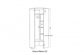 ОЛЬГА-МИЛК 9.2 Шкаф угловой с зеркалом в Троицке - troick.mebel24.online | фото 2