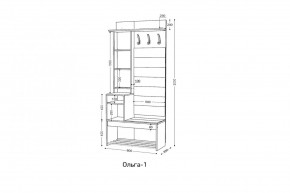 ОЛЬГА Прихожая (модульная) в Троицке - troick.mebel24.online | фото 3