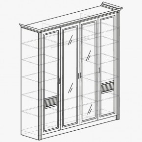 ОРЛЕАН Спальный гарнитур (модульный) ясень белый в Троицке - troick.mebel24.online | фото 5