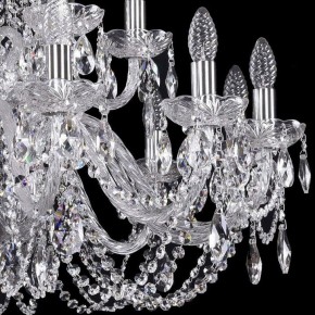 Подвесная люстра Bohemia Ivele Crystal 1402 1402/12+6/300/2d/Ni в Троицке - troick.mebel24.online | фото 2