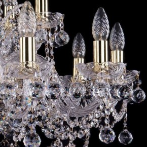 Подвесная люстра Bohemia Ivele Crystal 1411 1411/10+5/240/G/Balls в Троицке - troick.mebel24.online | фото 2