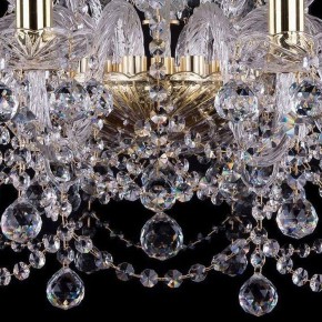 Подвесная люстра Bohemia Ivele Crystal 1411 1411/10+5/240/G/Balls в Троицке - troick.mebel24.online | фото 3