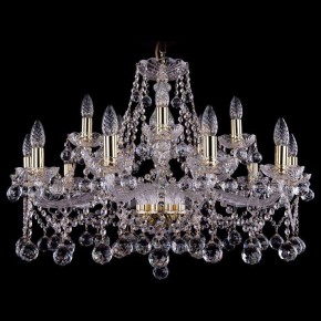 Подвесная люстра Bohemia Ivele Crystal 1413 1413/10+5/300/G/Balls в Троицке - troick.mebel24.online | фото