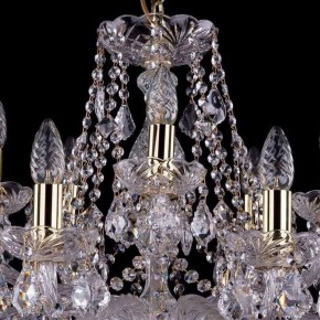 Подвесная люстра Bohemia Ivele Crystal 1413 1413/10+5/300/G/Leafs в Троицке - troick.mebel24.online | фото 4