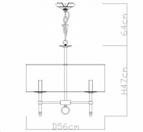 Подвесная люстра Divinare Candela 1162/01 LM-5 в Троицке - troick.mebel24.online | фото 4