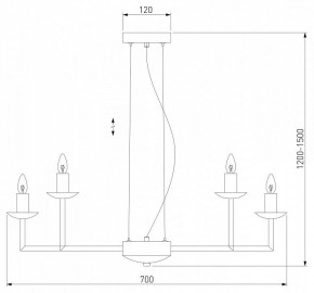 Подвесная люстра Eurosvet Cariso 60150/10 хром в Троицке - troick.mebel24.online | фото 5
