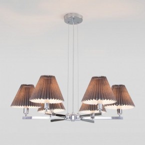 Подвесная люстра Eurosvet Peony 60136/6 хром/графит в Троицке - troick.mebel24.online | фото 3