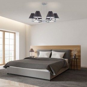 Подвесная люстра Eurosvet Peony 60136/6 хром/графит в Троицке - troick.mebel24.online | фото 4