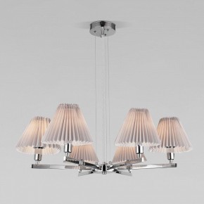 Подвесная люстра Eurosvet Peony 60136/6 хром/серый в Троицке - troick.mebel24.online | фото 3