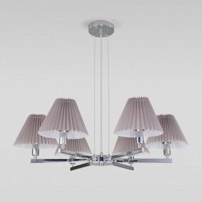 Подвесная люстра Eurosvet Peony 60136/6 хром/серый в Троицке - troick.mebel24.online | фото 4