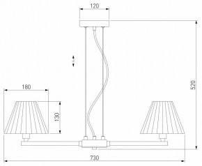Подвесная люстра Eurosvet Peony 60136/6 хром/серый в Троицке - troick.mebel24.online | фото 5
