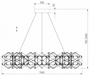 Подвесная люстра Eurosvet Uma 90369/15 медь в Троицке - troick.mebel24.online | фото 4