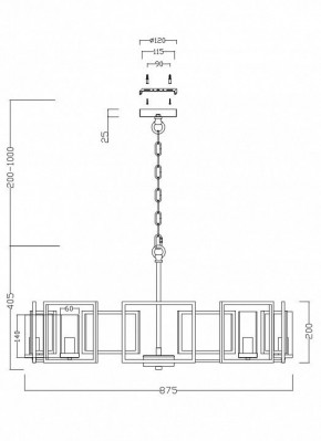 Подвесная люстра Maytoni Bowi H009PL-08G в Троицке - troick.mebel24.online | фото 4
