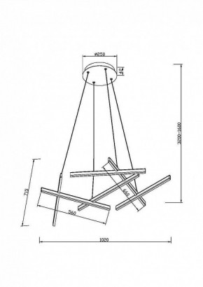 Подвесная люстра Maytoni Line MOD016PL-L80WK в Троицке - troick.mebel24.online | фото 4