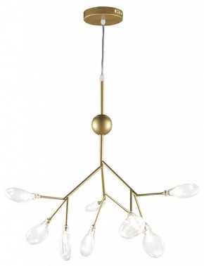 Подвесная люстра Natali Kovaltseva GRACE ll GRACE 75554/9С GOLD SATIN в Троицке - troick.mebel24.online | фото 2
