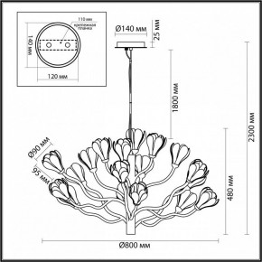 Подвесная люстра Odeon Light Gardi 5090/18 в Троицке - troick.mebel24.online | фото 6