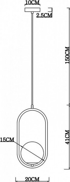 Подвесной светильник Arte Lamp Matisse A7745SP-1AB в Троицке - troick.mebel24.online | фото 4