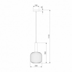 Подвесной светильник Eurosvet Bravo 50182/1 янтарь в Троицке - troick.mebel24.online | фото 5